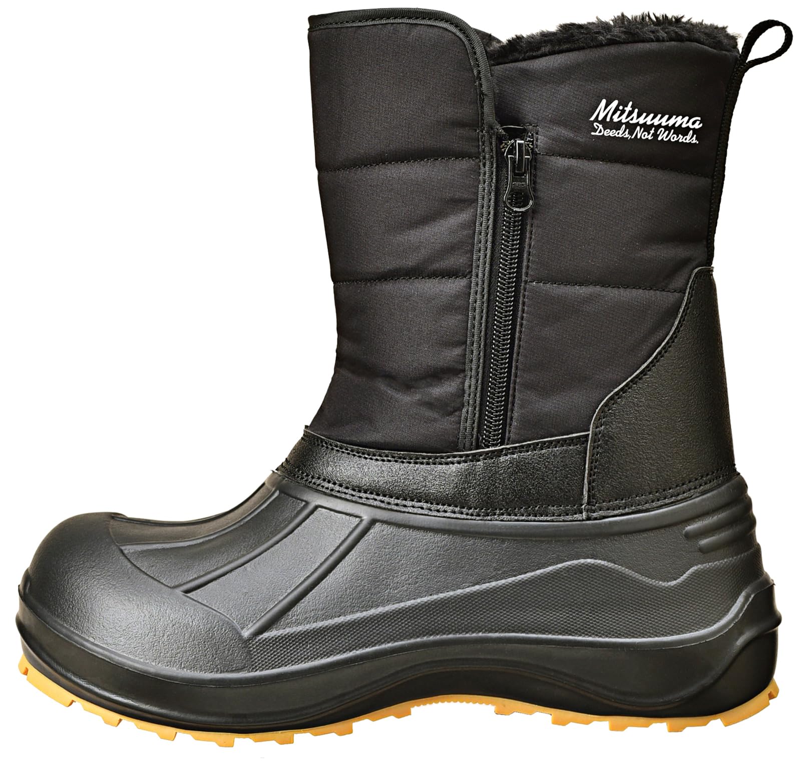 

Mitsuuma Snow Cold Керамическая боковая теплая подкладка Boa Идеально для уборки снега Маленькие ботинки, Погода, Легкий, Подкладка, 6 см, Водонепроницаемый, Нескользящая подошва, Молния, чёрный