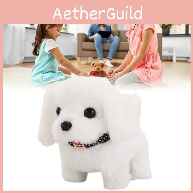 My Robot Realistic Puppy Plush Toy With Sound For Kids Gift Cute Stuffed Doll