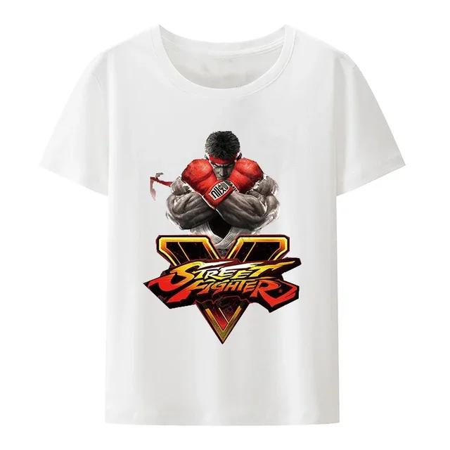 Street Fighhtter Sagat  Muay Thai Gaming Hadouken T Shirt for Men Casual Modal Tees Short Sleeve T Shirt Crewneck Tops