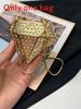 Modische Mini-Metall-Kupplung in Diamantform für den Abend und Damenabende