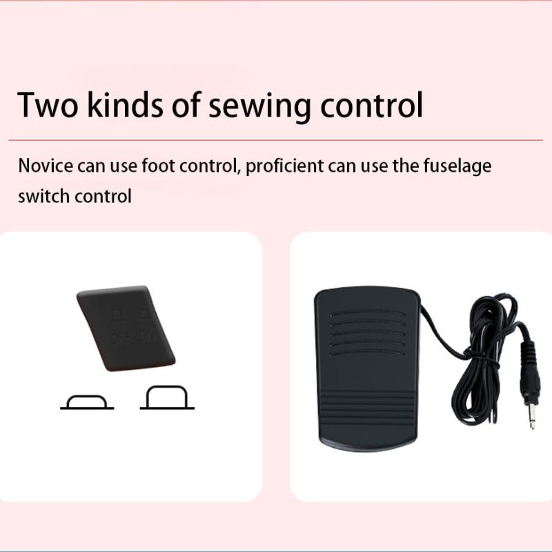 Nähmaschine Haushalt Elektrische Mit Nachtlicht Fuß Pedal DIY Manuelle Patchen Handarbeiten Maschine