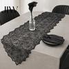 Decorative Table Accessories Spider Web Runner, Black Lace Gothic Party Decor Cobweb Runner for Halloween Dining Decoration Spooky Home