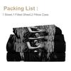 Angel Demon 4 Piece Bed Sheet Set, Includes 1 Flat Sheet, 1 California King Flat Sheet, 2 Pillow Cases (Culture, Tradition)
