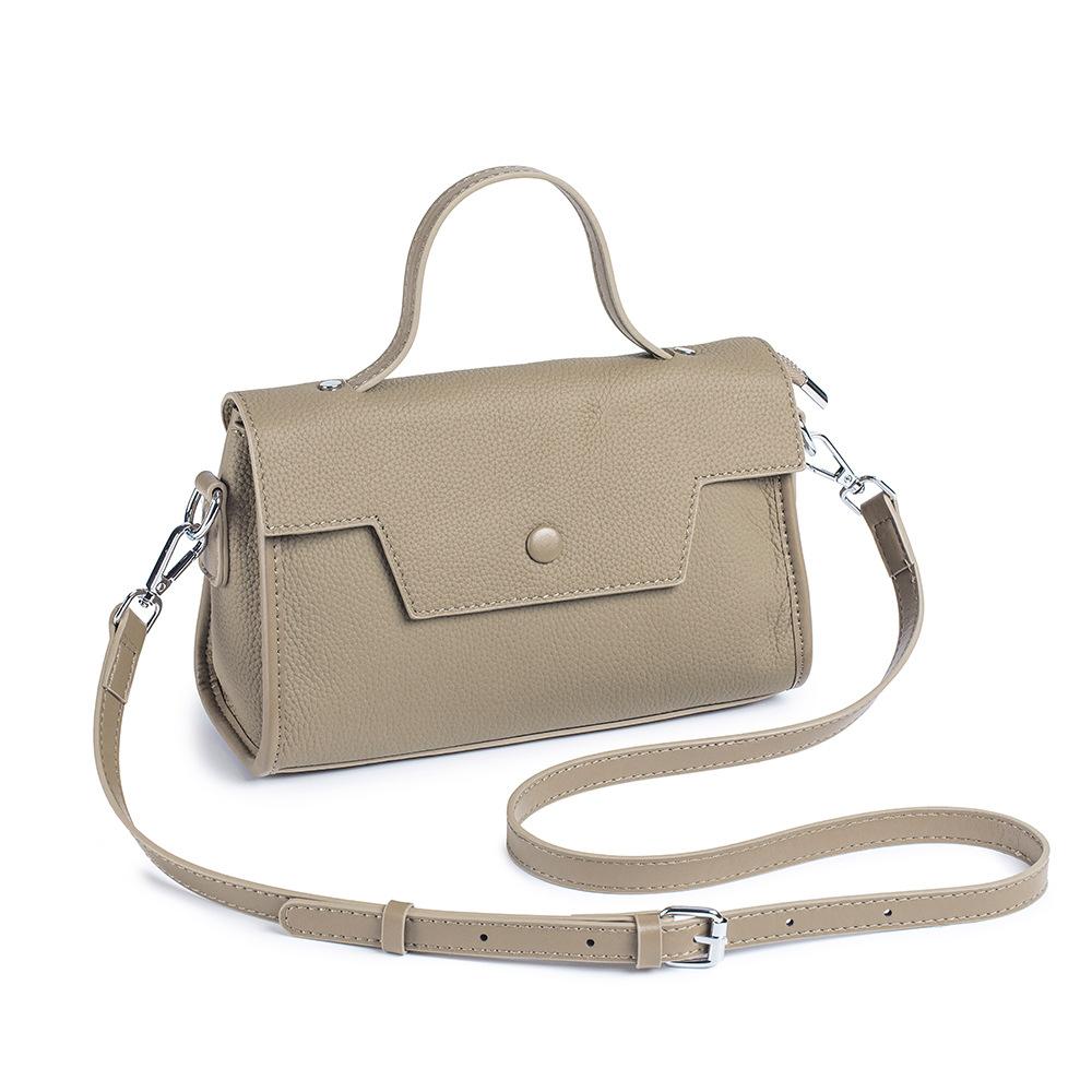 Real Leather Fashionable Women's Bag, High-end Handbag New Commuting Shoulder Bag, Women's Niche Crossbody Bag, Small Square Bag
