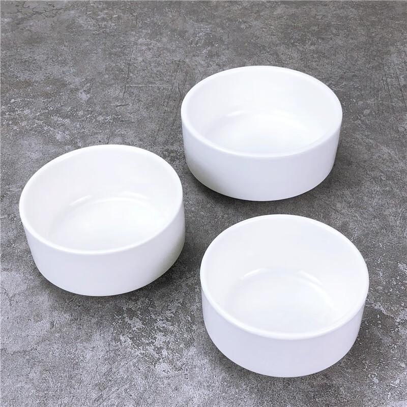 Pure White Ceramic Double-Handle Soup Bowl