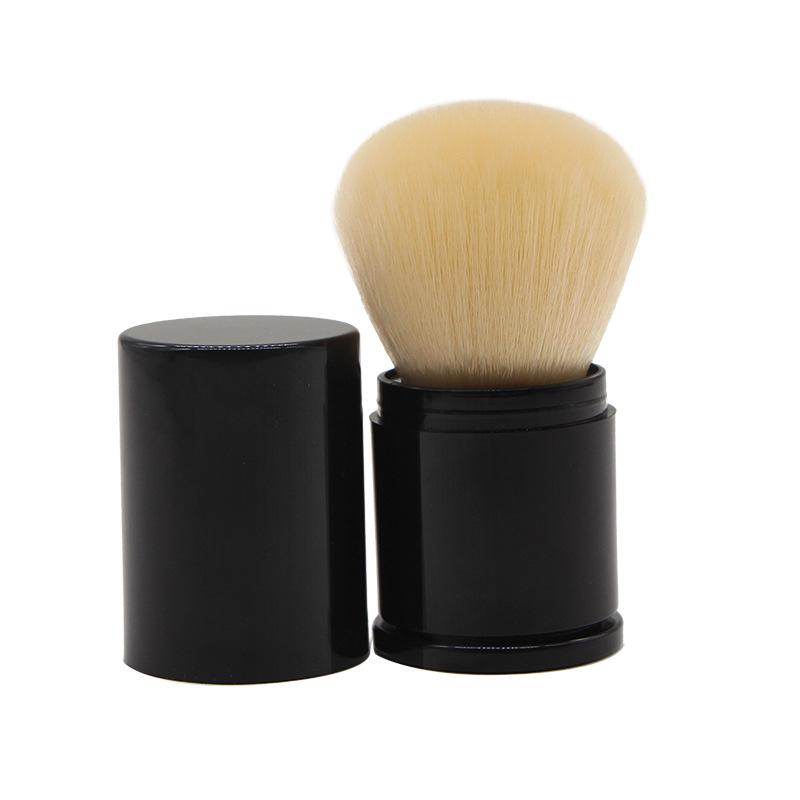 Portable Retractable Makeup Brush with Lid - Large Powder Blush Brush