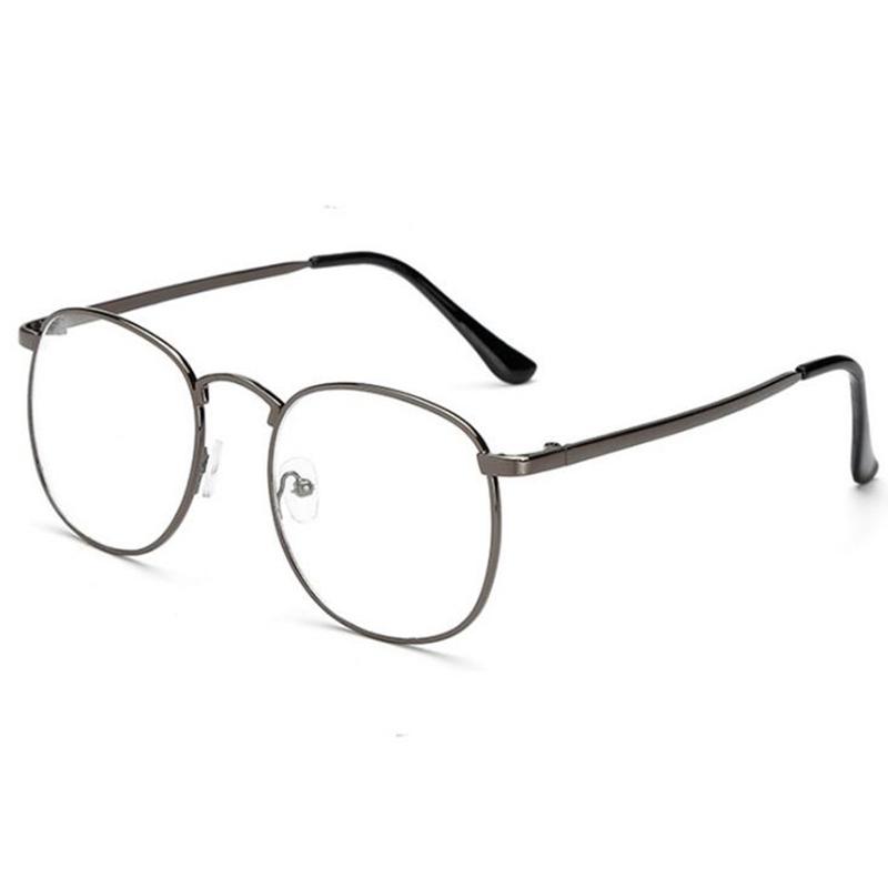 Diopter Sph 0 -0.5 -1 -1.5 -2 -2.5 -3 -3.5 -4 -4.5 Finished Myopia Glasses Oversize Metal Frame Prescription Glasses
