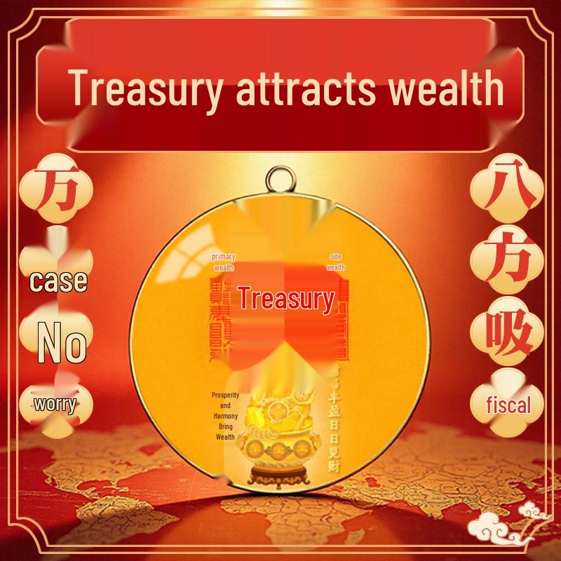 2025 Wealth Treasure Keychain: Five-Way Wealth Attraction Pendant