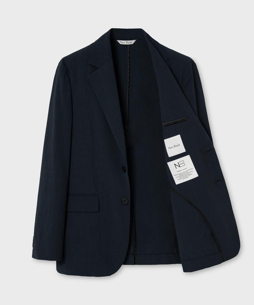 Nonblank [Summer] Oversized Unconquered Height Blazer_Deep Sea Navy