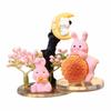 Creative Rabbit Mooncake Figurines Exquisite Micro Landscape Decoration  Easter