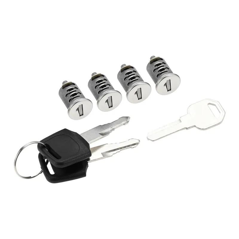4Pcs Car Rack System's Lock Cylinder Kit Replacement SKS Cylinder Lock Fit for Yakima Frame System Auto Lockable Accessories