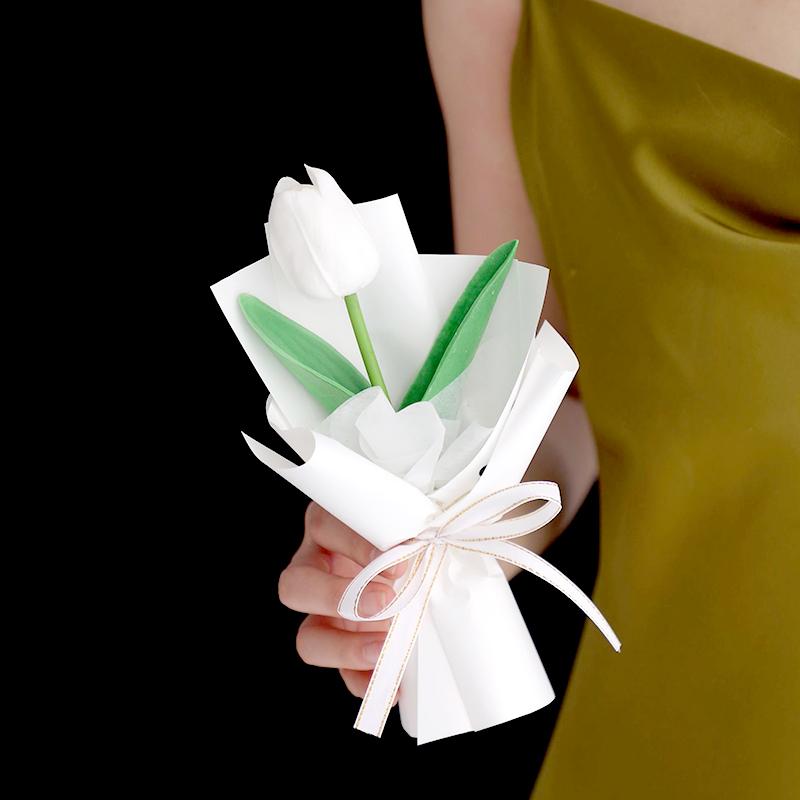 

1 шт., домашнее свадебное украшение ручной работы, моделирование, мини-орнамент, цветок тюльпана, подарок, высокое качество