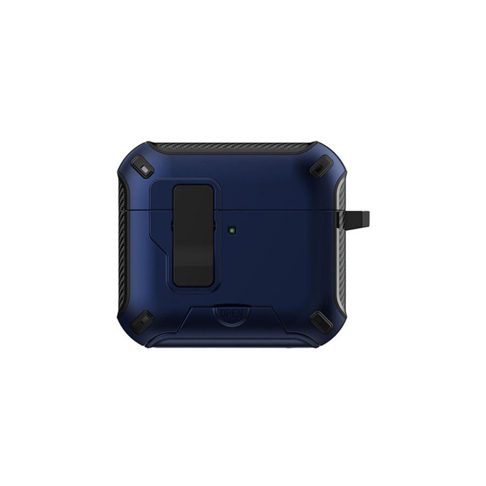 Military Grade Shockproof Secure Lock Clip OTT-BOX Case For AirPods Pro 4 2 3 1 With Phone Bracket Armor Magnetic Earphone Cover