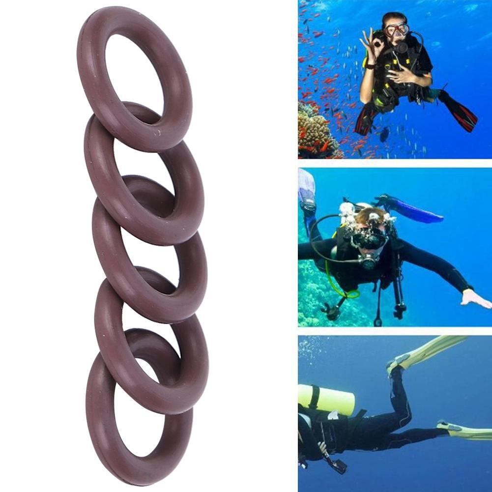 5PCS AS 050 Imported Brown FKM90 Diving Cylinder O Sealing Ring Replacement Maintenance Accessory6.07x1.78