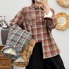 Navava Long Sleeve Fleece Shirt Retro Check Nb2392
