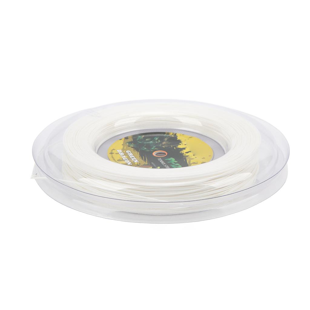 Tennis String 200m Sports Racket String 1.25mm Polyester Racquet Wire Rigid Type for TrainingWhite