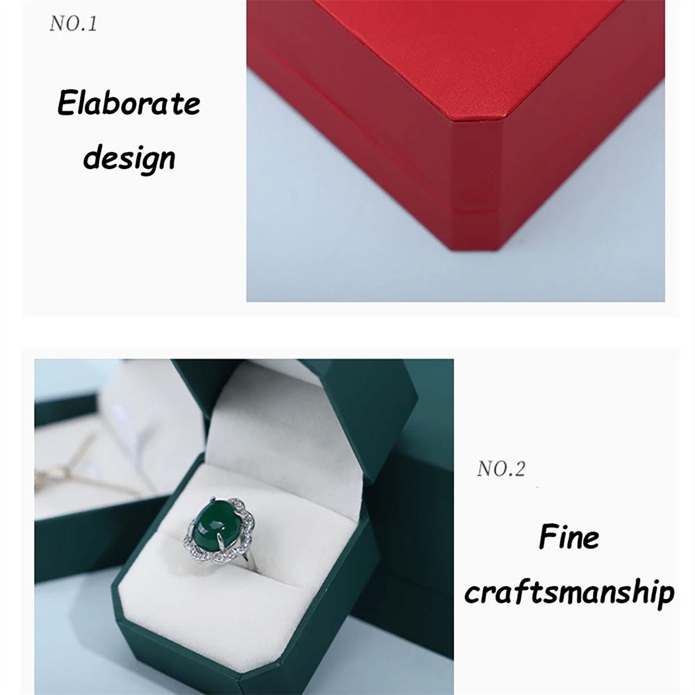1/4pc Jewelry Trinket Box With Bag For Necklace Earrings Ring Bracelet High-end Gift Packaging Case Set Birthday Wedding Decor