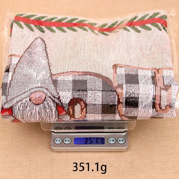 Merry Christmas Table Runner Gnome Tassel Kitchen Dining Table Decor