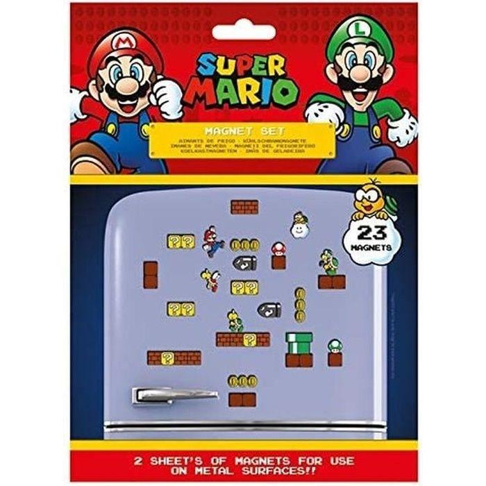 Aimants - Super Mario MS65081 - 23 pièces - Multicolore - Dimensions 18x24x0.3 cm