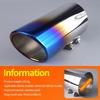 Universal Stainless Steel Exhaust Tailpipe for Cars (6.8-7.3CM)