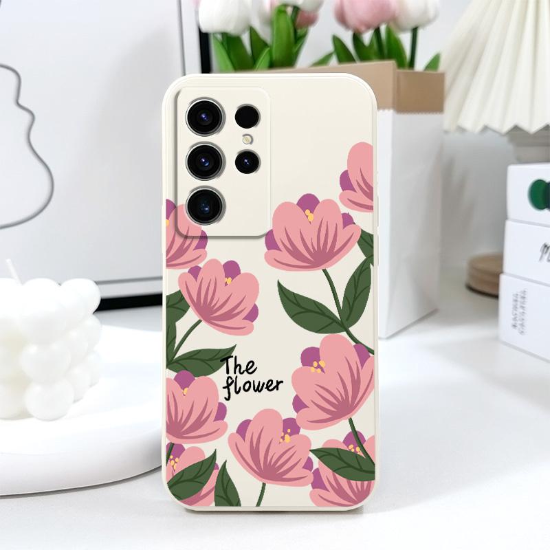 Pink Primrose Phone Case For Samsung Galaxy S25 FE S24 S23 S22 S21 S20 S10 S10E Ultra Plus FE Note 20 Ultra Plus Cover