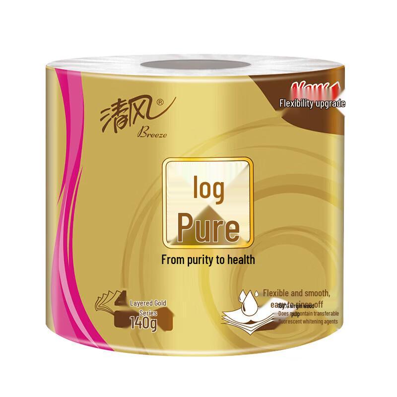 Qingfeng 4-Ply Virgin Wood Pulp Toilet Paper
