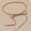 Pearl Elegant Fashion Waist Chain For Women Stylish Thin Waist Belt Dresses For