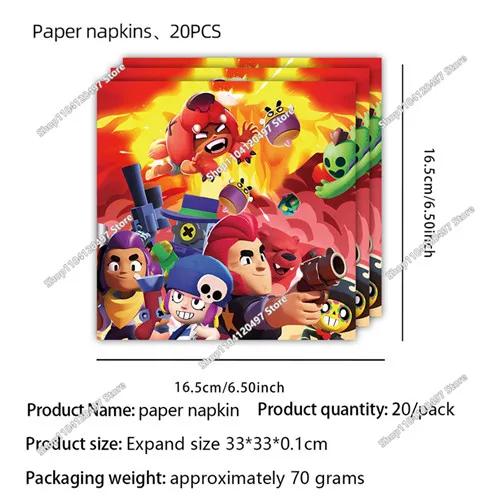 Anime Game Theme Party Supplies Flag Pull Banner Cake Topper Balloon Set Kid Girl Boy Happy Birthday Party Baby Shower Decor