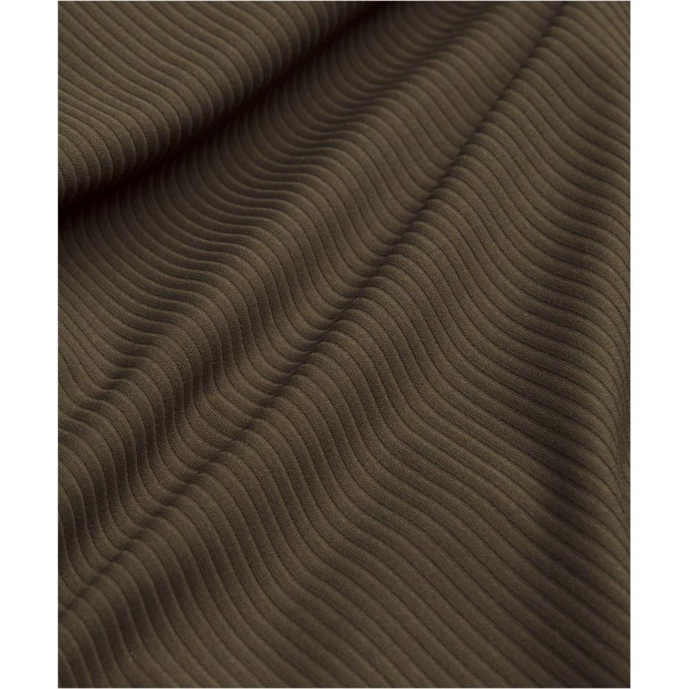 Lululemon All Aligned Ribbed Long Sleeve Midi Dress Olive Brown