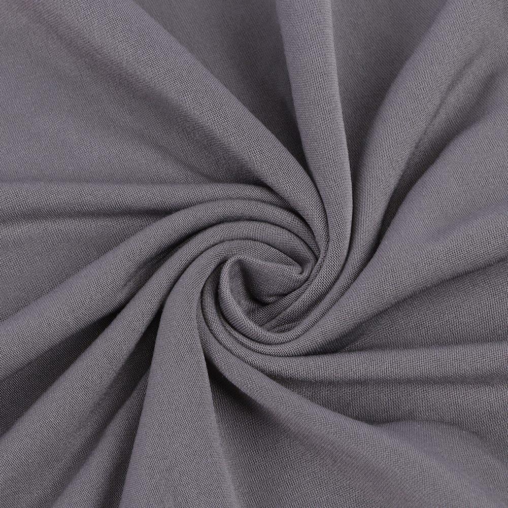 6Pcs Elegant Simple   Polyester Elastic Chair Cover Furniture Accessories for Home Hotel