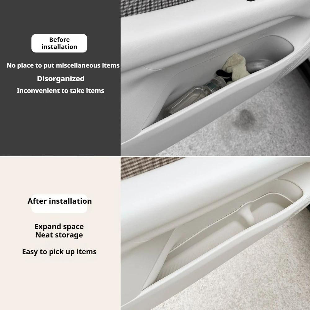 Für Ora 5 2026 Auto Türschlitz Aufbewahrungsbox Matte TPE Wasserdichte Aufbewahrungsmatte Becherhalter Innenzubehör