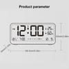 62KD Quiet Operations Desk Clock with Energy Saving Night Light for Home Decoration