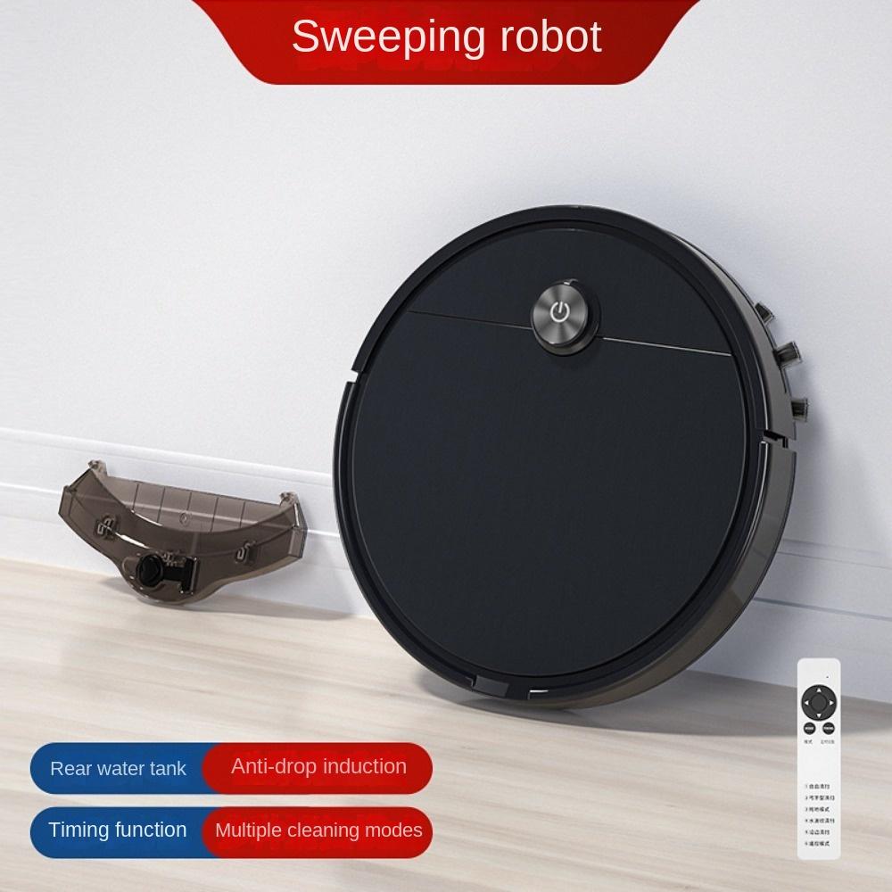 Inteligentní zametací robot pro domácnost s dálkovým ovládáním, nádržkou na vodu, čisticí stroj, automatický vysavač, zametací a vytírací stroj