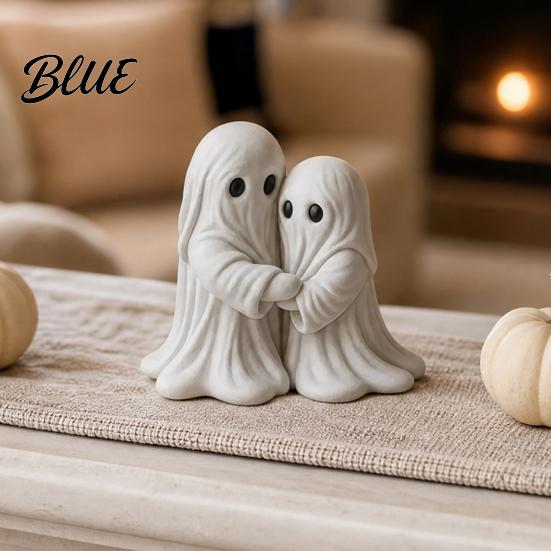 Healing Ghost Statue Halloween Hugging Statue Resin Table Ornament Cute Decoration Desktop Decoration Sculpture Art Piece for Home Bedroom