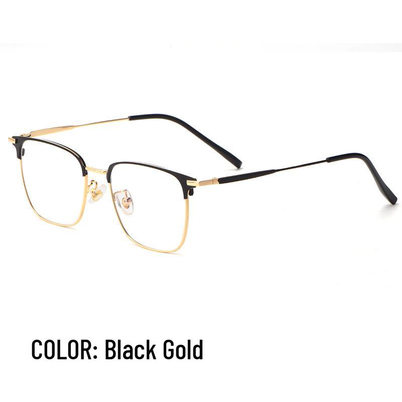 Rame de ochelari pentru bărbați, ultralegere, retro, cu jantă completă, din aliaj metalic, pentru lentile de prescripție