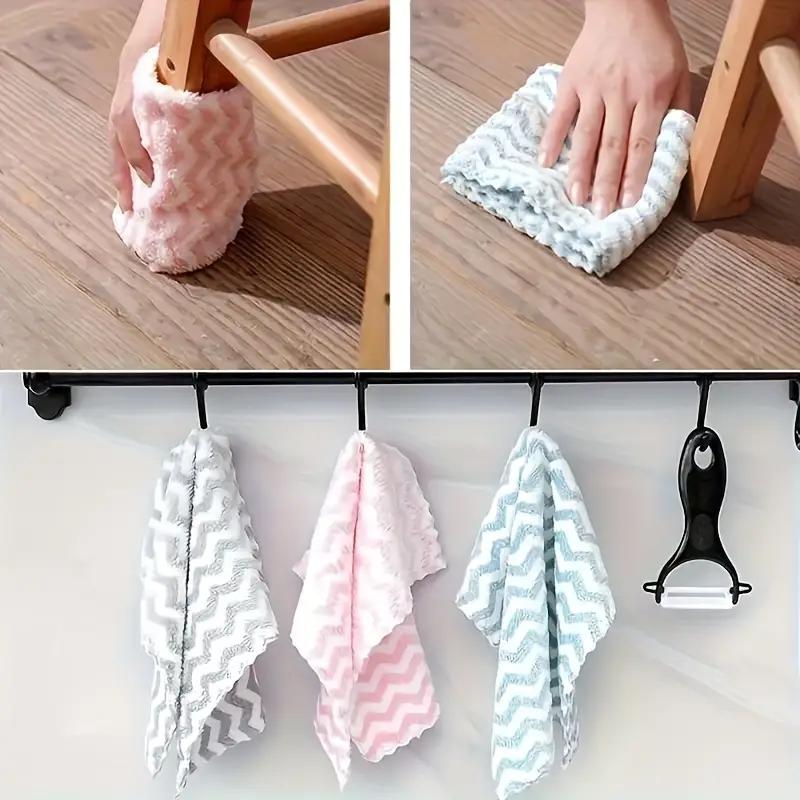1-20PCS Ultra Soft Ultra-fine Fiber Dishcloth High Water Absorption and Machine Washable Towels Multi-purpose Kitchen Cleaning Products