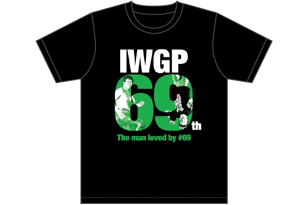 

New Japan Pro-Wrestling Ryusuke Taguchi 69th Champion T-Shirt, Size S, 4253058910, Black