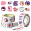 500PCS Mother's Day Stickers Floral Mothers Day Floral Gift Labels Round Roll Stickers Mom Decals Vinyl Waterproof Round Floral