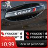 Car Sticker 4pcs Car Styling Door Handle Reflective Stickers Vinyl Decoration For Peugeot 206 207 307 3008 2008 308 407 408 508 