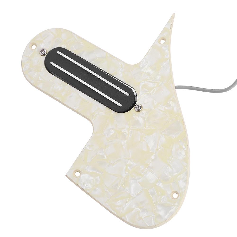 Dual Rail Mandolin Pickguard Loaded Prewired Pickup A500k B500k Potentiometer (Yellow)