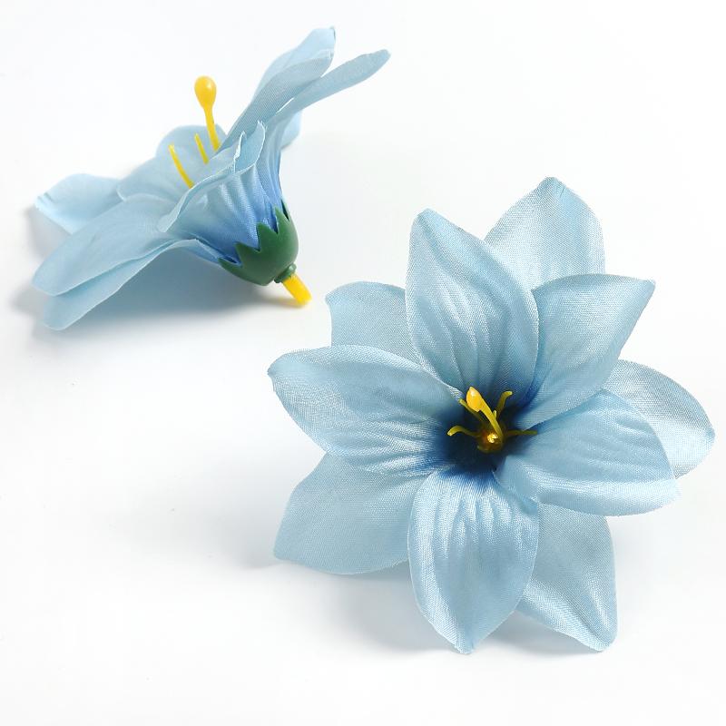 10/15Pcs 9cm Artificial Flowers Heads For Home Decor Wedding Marriage Decoration Fake Flowers DIY Craft Wreath Gifts Accessories