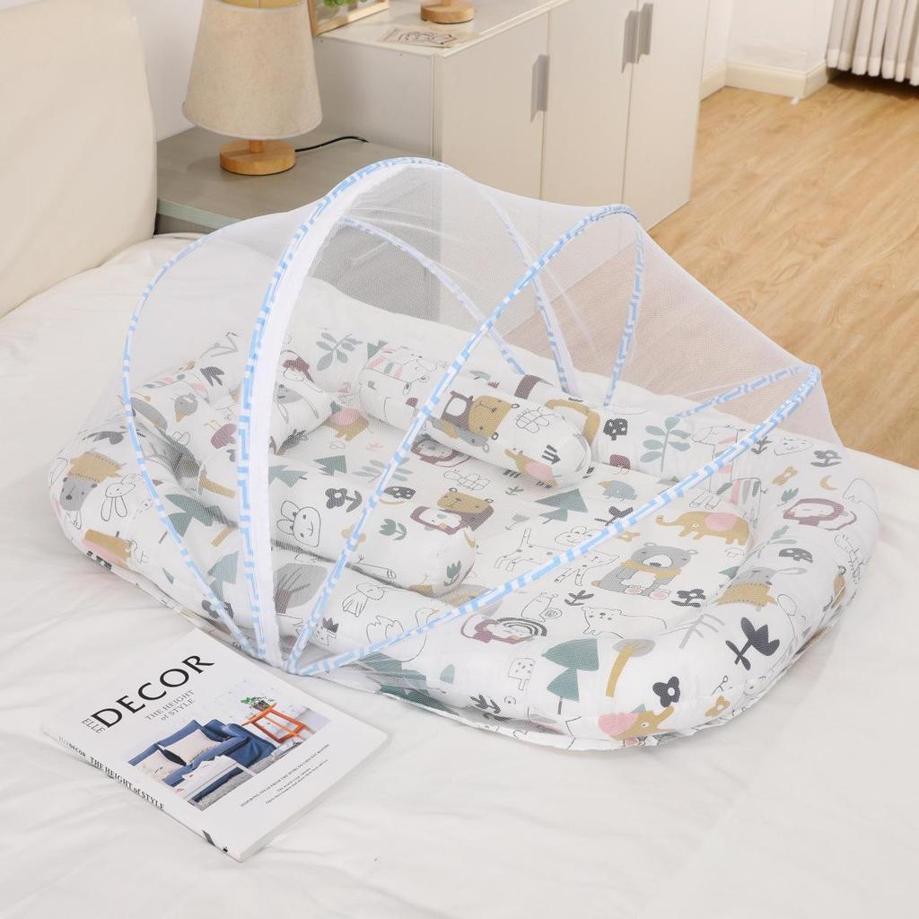 Tragbare bionische Schlafmatte für Neugeborene mit Moskitonetz für Kinderbett oder Bett