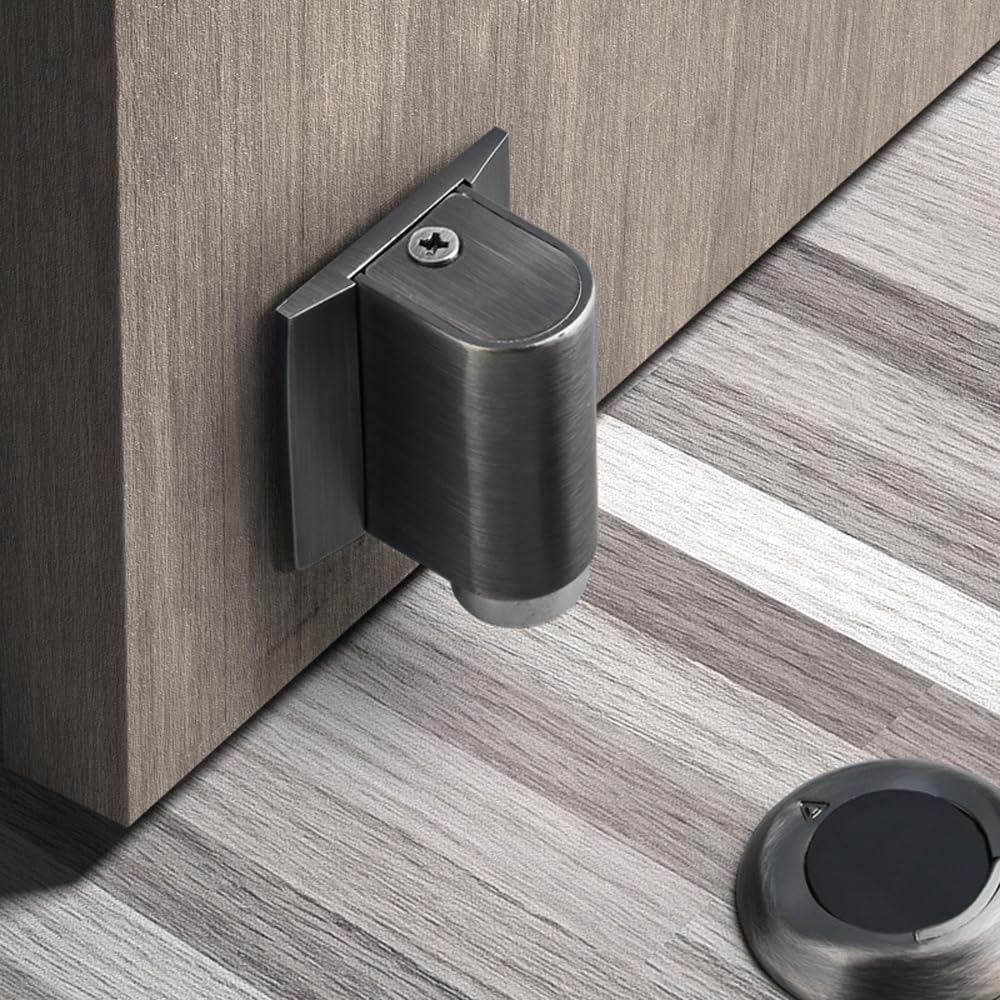 2026 New Magnetic Door Stopper - Heavy Duty No Drill Invisible Door Wedge for Bottom of Door, Keep Doors Open