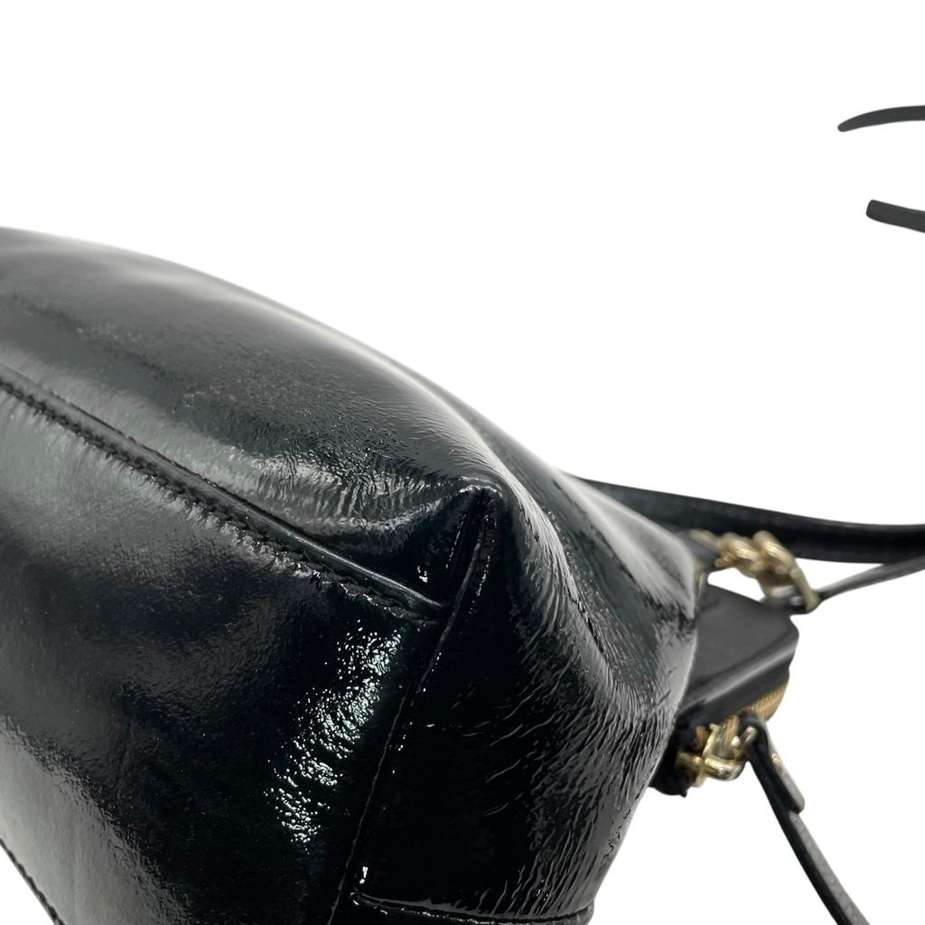 Used Kate SpadeShoulder Bag Black Patent Leather Women