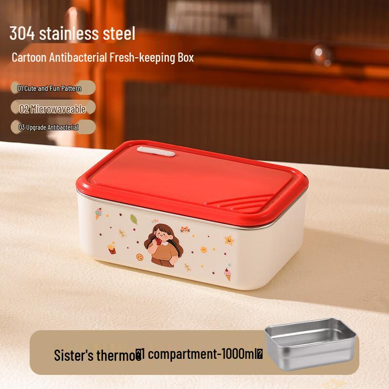 

ZISIZ Microwavable Insulated Student Lunch Box