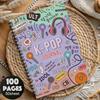 A K Pop Spiral Notebook, 100 Pages K Drama Journal with Vibrant Designs, Ideal Gift for Fans, Friends, Sisters, Perfect for School, Work, Travel