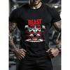 BEAST MODE AAN Grafisch T-shirt voor Mannen, Katoenen Ronde Hals, Ademend, Vochtregulerend voor Sport en Dagelijkse Kleding