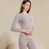 Thermal Base Layer Set Women Men Tencel Warm Fleece-Lined Long Sleeve Top Pants Soft Comfortable Underwear