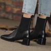 2024 Autumn Winter Ankle Socks Shoes Women Fashion Short Boots Knitted Short Boots Women Slip On High Heels Botas De Mujer