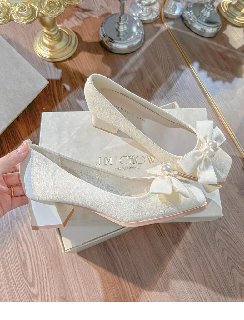 Casual Sandals Fairy Summer Fairy Wind French One-word with Empty Shoes Thick Heel Square Head High Heels 2025 New